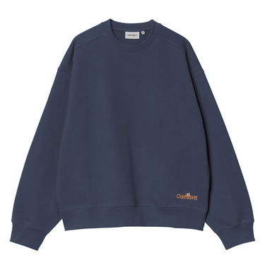 Dukserice Carhartt WIP Label Script Sweatshirt Plava | I034429_7, 0