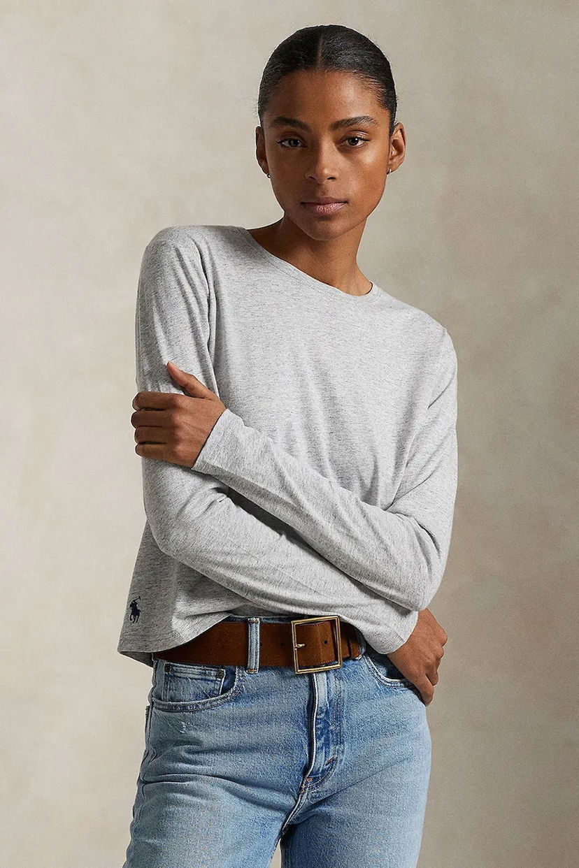 Majica kratkih rukava Polo by Ralph Lauren Polo Ralph Lauren Long Sleeve T-Shirt Siva | 211967103