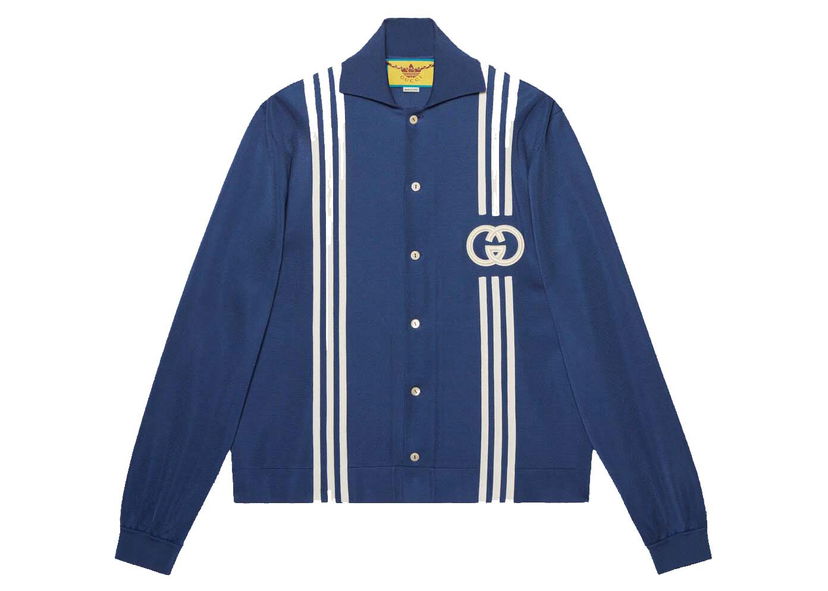 Košulja Gucci adidas x Viscose Shirt Blue Plava | 700477 XKCIH 4030