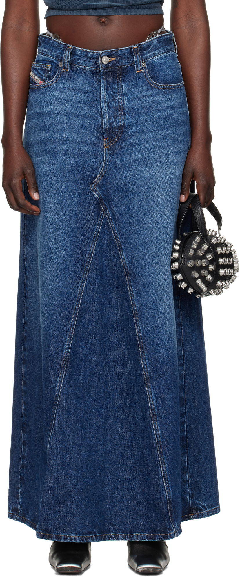 Suknja Diesel Denim Maxi Skirt Plava | A10716 09I27