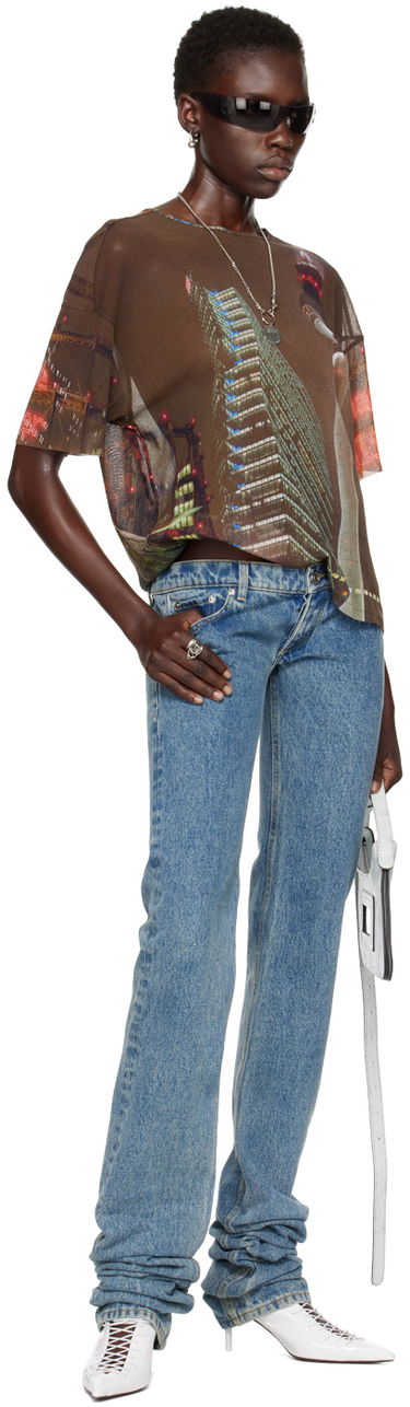 Majica kratkih rukava Jean Paul Gaultier Jean Paul Gaultier Shayne Oliver Edition City Graphic T-Shirt Smeđa | 24/27-U-TS080-T551-60405030, 4