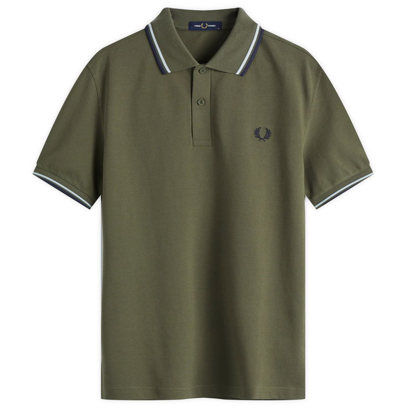 Polo majica Fred Perry Twin Tipped Polo Shirt, Size Large Zelena | M3600-Y38