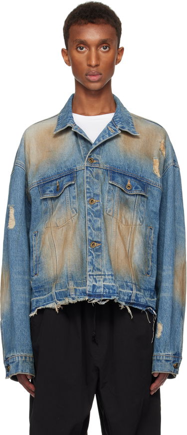 Jakna We11done We11done Distressed Denim Jacket Plava | WD-DJ3-24-310-U-BL, 0