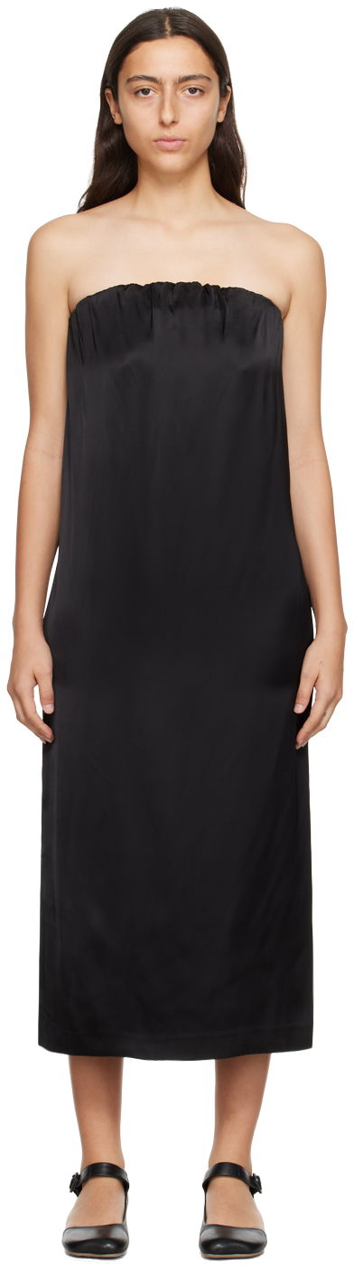 Haljina Loulou de Saison Loulou de Saison Strapless Midi Dress Crna | SIPLE