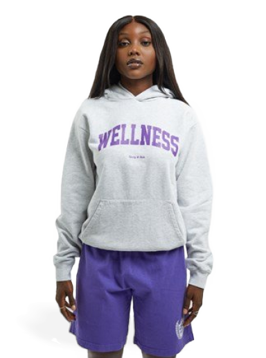 Dukserice Sporty & Rich Wellness Ivy Hoodie Siva | HO431HG
