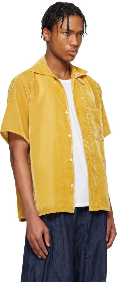 Košulja Needles NEEDLES Italian Collar Velvet Shirt Žuta | QV302, 1
