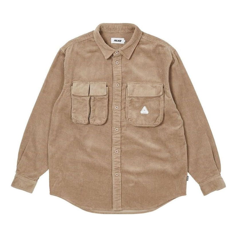 Košulja Palace Corduroy Cargo Shirt Bež | P23SHT073