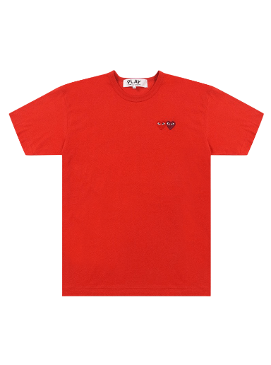 Majica kratkih rukava Comme des Garçons PLAY Double Hearts T-Shirt Crvena | AZ T226 051 5
