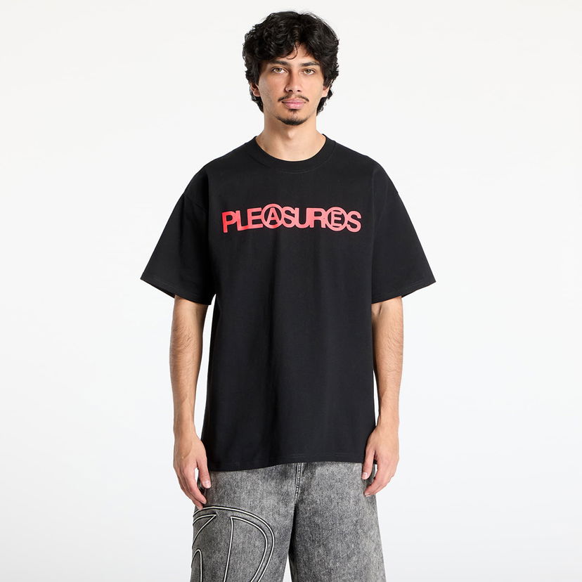 Majica kratkih rukava Pleasures PLEASURES Fanzine Graphic T-Shirt Crna | P25SU054 BLACK