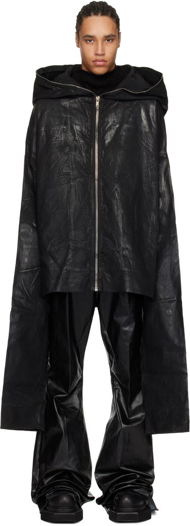 Dukserice Rick Owens Rick Owens DRKSHDW Hollywood Gimp Kaftan Denim Jacket Crna | DU01E3780 SCF, 0