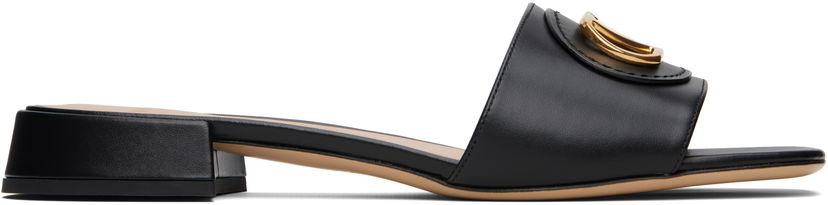 Tenisice i cipele Valentino Garavani VLogo Signature Slide Sandals Crna | 6W0S0LT0DSH