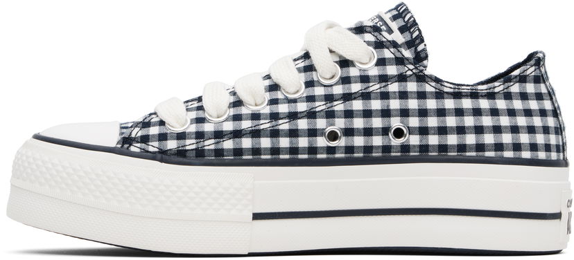 Tenisice i cipele Converse Chuck Taylor All Star Lift Platform Gingham Tamnoplava | A13664C