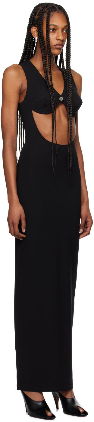 Haljina Jean Paul Gaultier Gaultier Cone Bra Maxi Dress Crna | 24/25-F-RO122-J053-00, 1