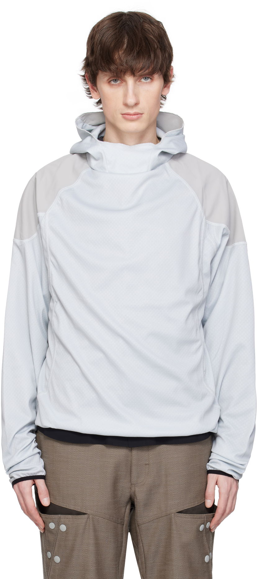 Dukserice GR10K GR10K Combact Hoodie Siva | BG824122EI