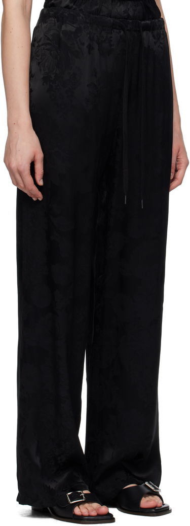 Hlače Maison Margiela MM6 Maison Margiela Jacquard Wide-Leg Trousers Crna | S52KA0551 M35471, 1