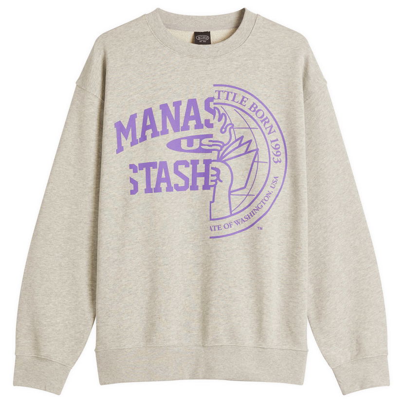Džemper Manastash Citee Collegiate Sweatshirt Siva | 7925132001-382