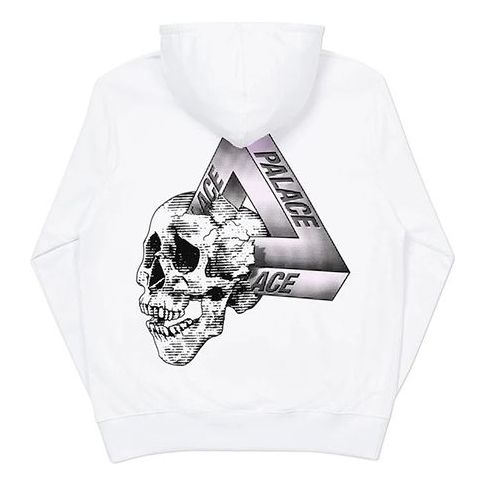Dukserice Palace Loose Fit Graphic Hoodie Bijela | P19HD033