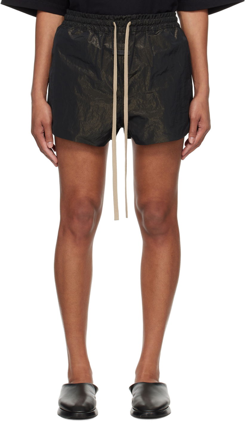 Kratke hlače Fear of God Black Drawstring Shorts Crna | FG840-237WRP