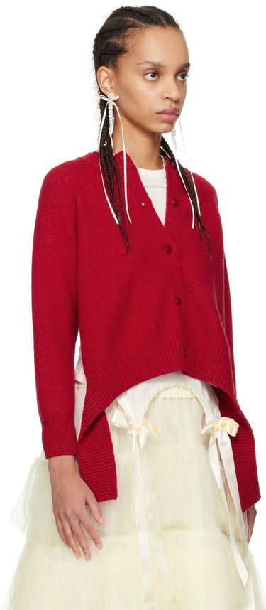 Džemper Simone Rocha Simone Rocha Open Back Cardigan Crvena | LMK7 0660, 1