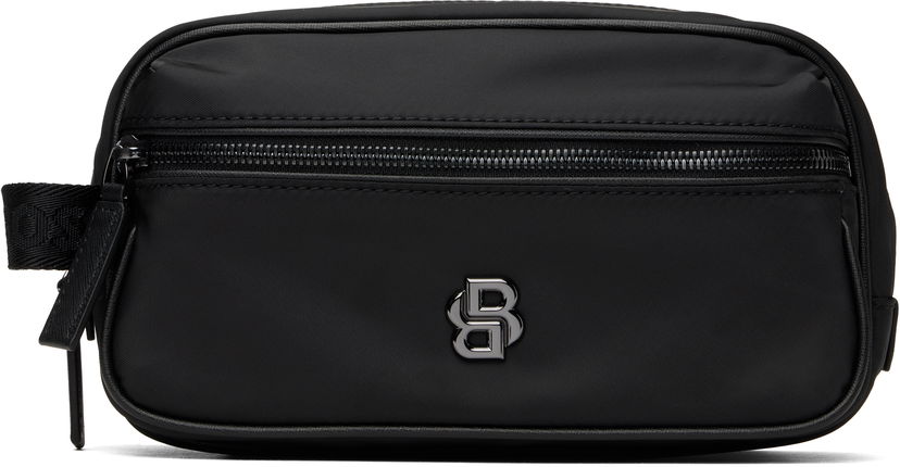 Putna torba BOSS BOSS Double B Monogram Wash Bag Crna | 50548082