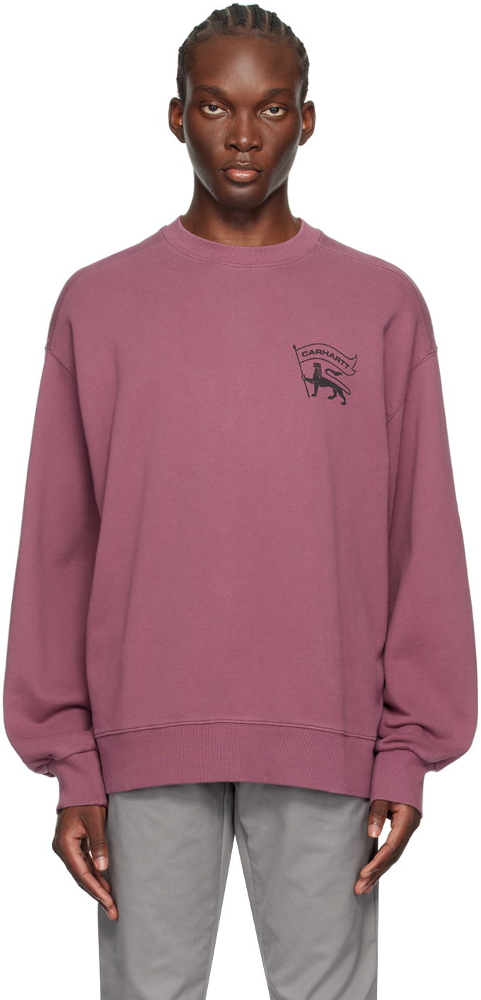 Dukserice Carhartt WIP Stamp Logo Sweatshirt Ružičasta | I033620