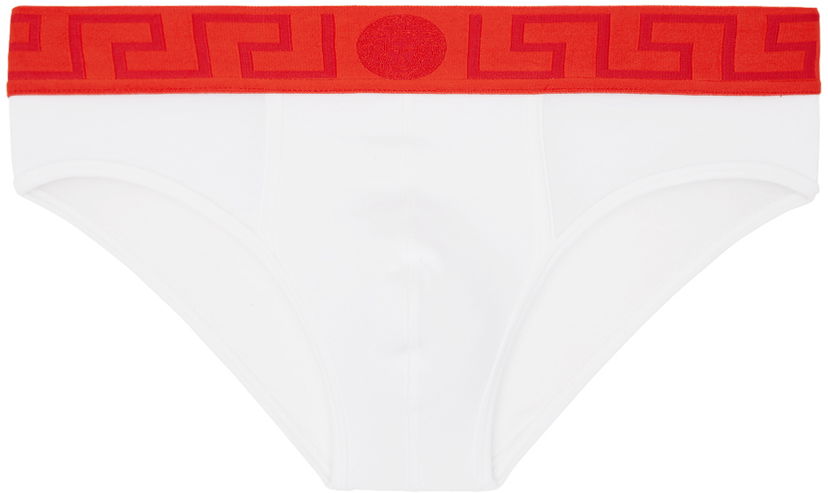 Body Versace Greca Border Briefs Bijela | AU10027_1A10011