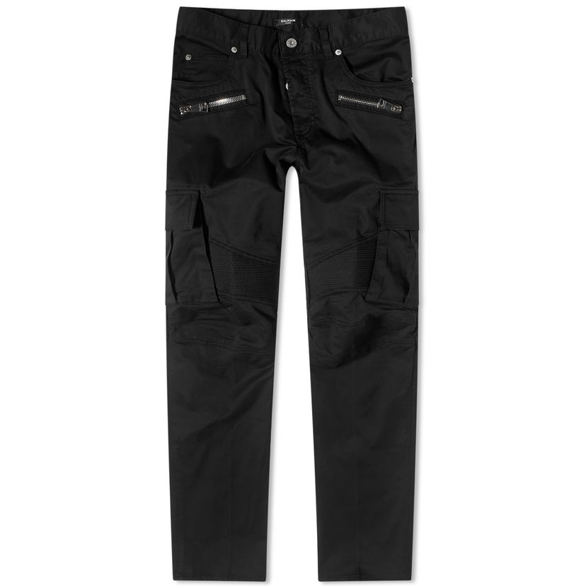 Jeans Balmain Balmain Cargo Biker Jeans Crna | BH1MH016CD96-0PA