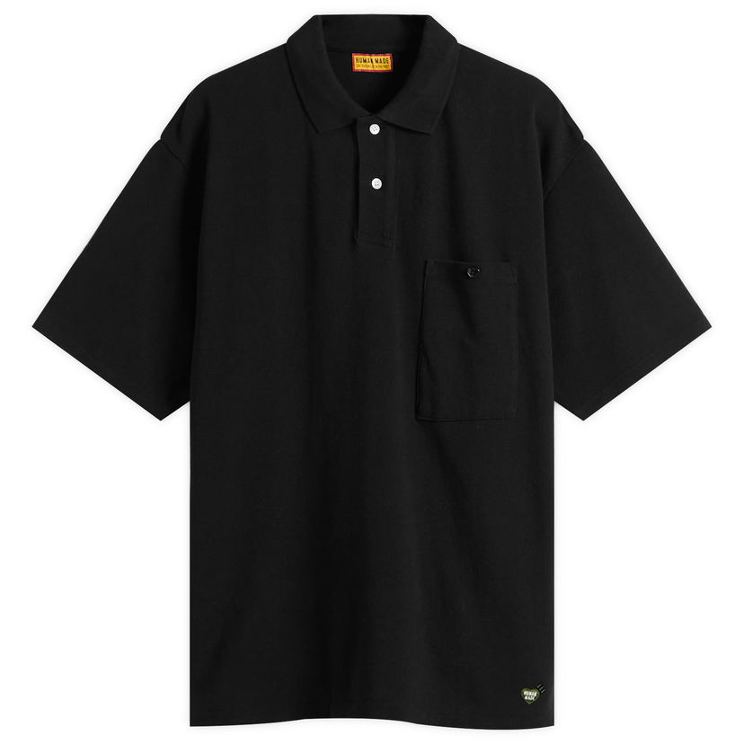 Polo majica Human Made Human Made Heart Polo Shirt, Size Large Crna | HM29CS025-BLK