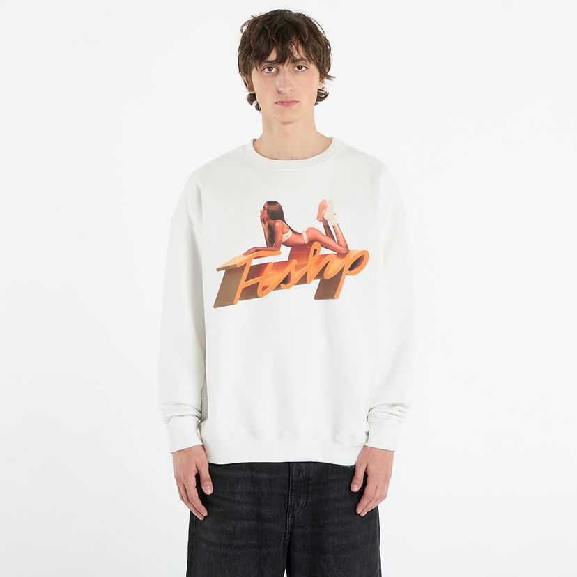 Dukserice Footshop Playboy x FTSHP Crewneck UNISEX Off White Bijela | FTSHP_520