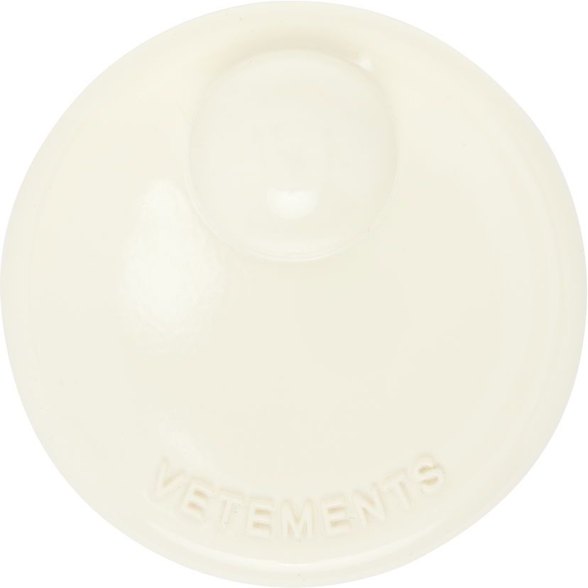 Pin VETEMENTS VETEMENTS Security Tag Brooch Bijela | UH76ST300W