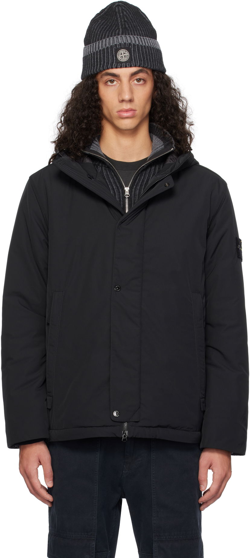 Jakna Stone Island Micro Twill Jacket Crna | 811543426