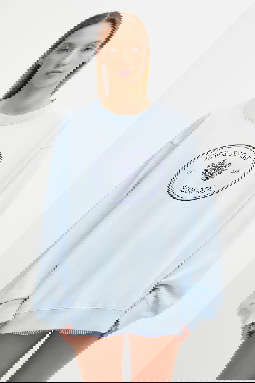Dukserice Sporty & Rich Oversized Eden Crest Embroidered Sweatshirt Plava | ST07160621BL90, 0