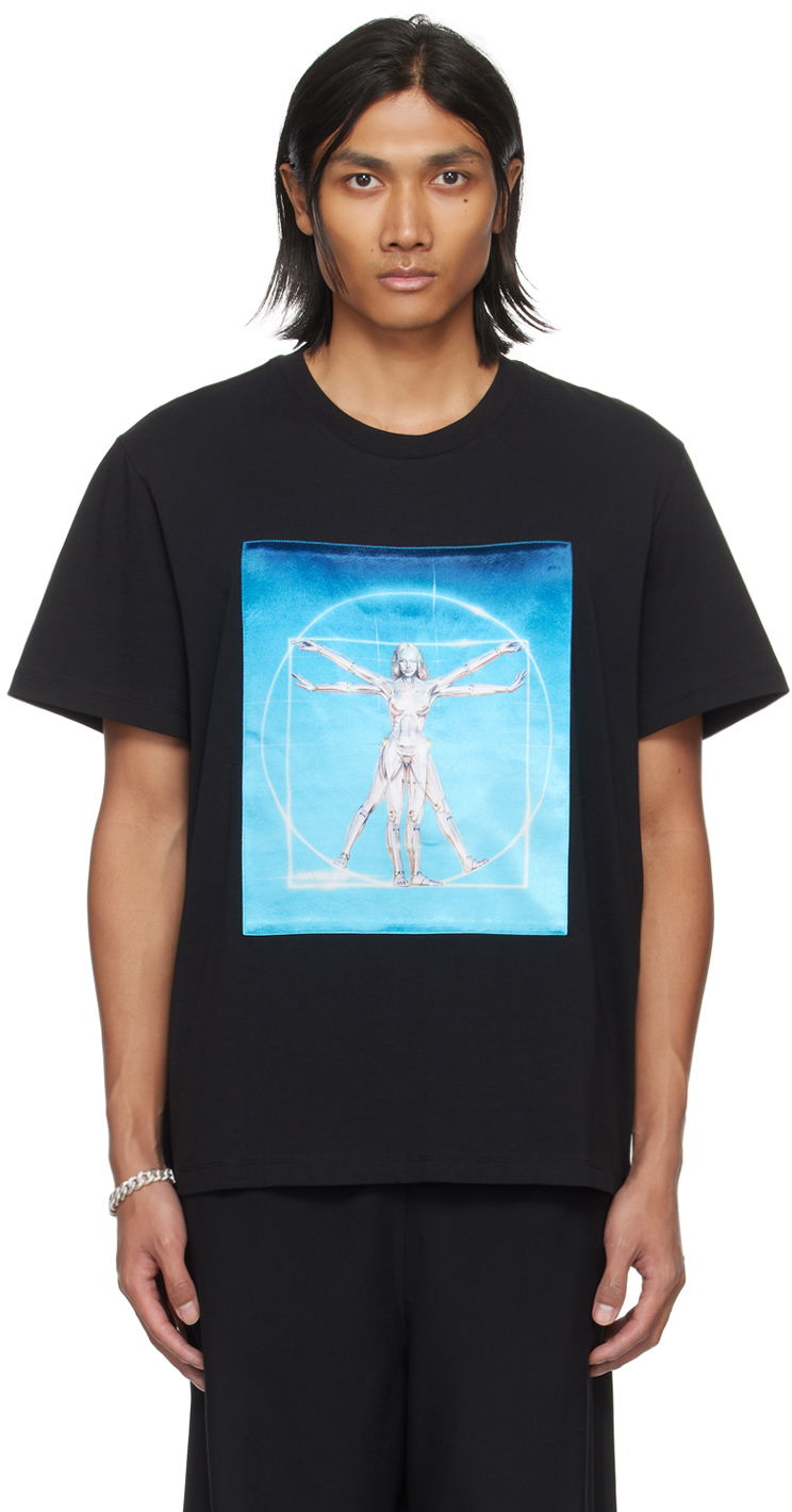 Majica kratkih rukava Stella McCartney Stella McCartney Vitruvian Woman Graphic T-Shirt Crna | 6J01583SPY79