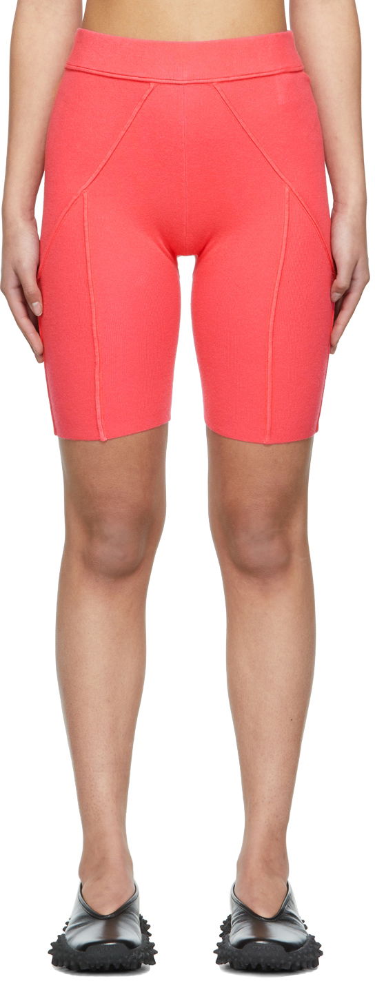 Kratke hlače Helmut Lang Ribbed Bike Shorts Ružičasta | M02HW714