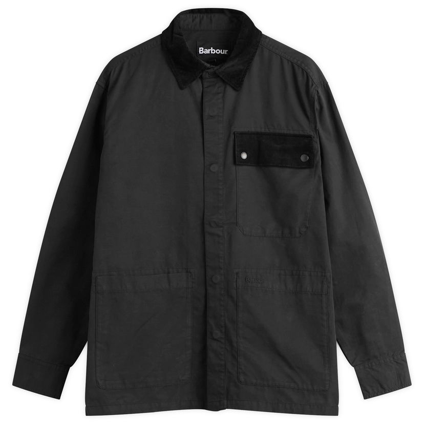 Košulja Barbour Heritage + Silverbay OS Twill Overshirt, Size Large Crna | MOS0438BK31