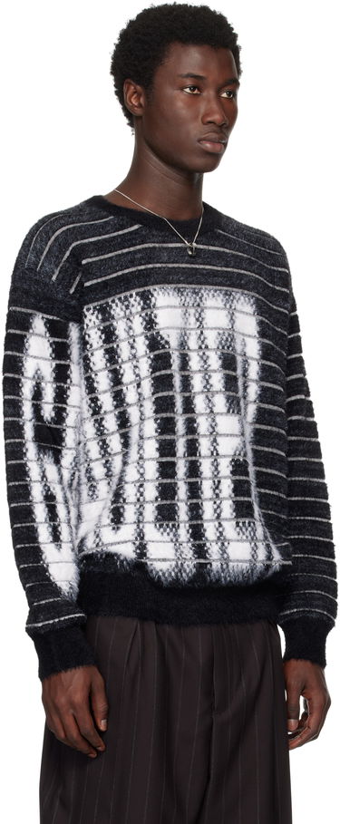 Džemper Jean Paul Gaultier Jean Paul Gaultier Jacquard 'Gaultier' Sweater Crna | 25/03-W-PO013-K004-0001, 1