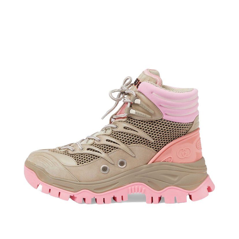 Tenisice i cipele Gucci Lace Up Ankle Boot Beige Pink (Women's) Bež | 700256 2KD20 9597