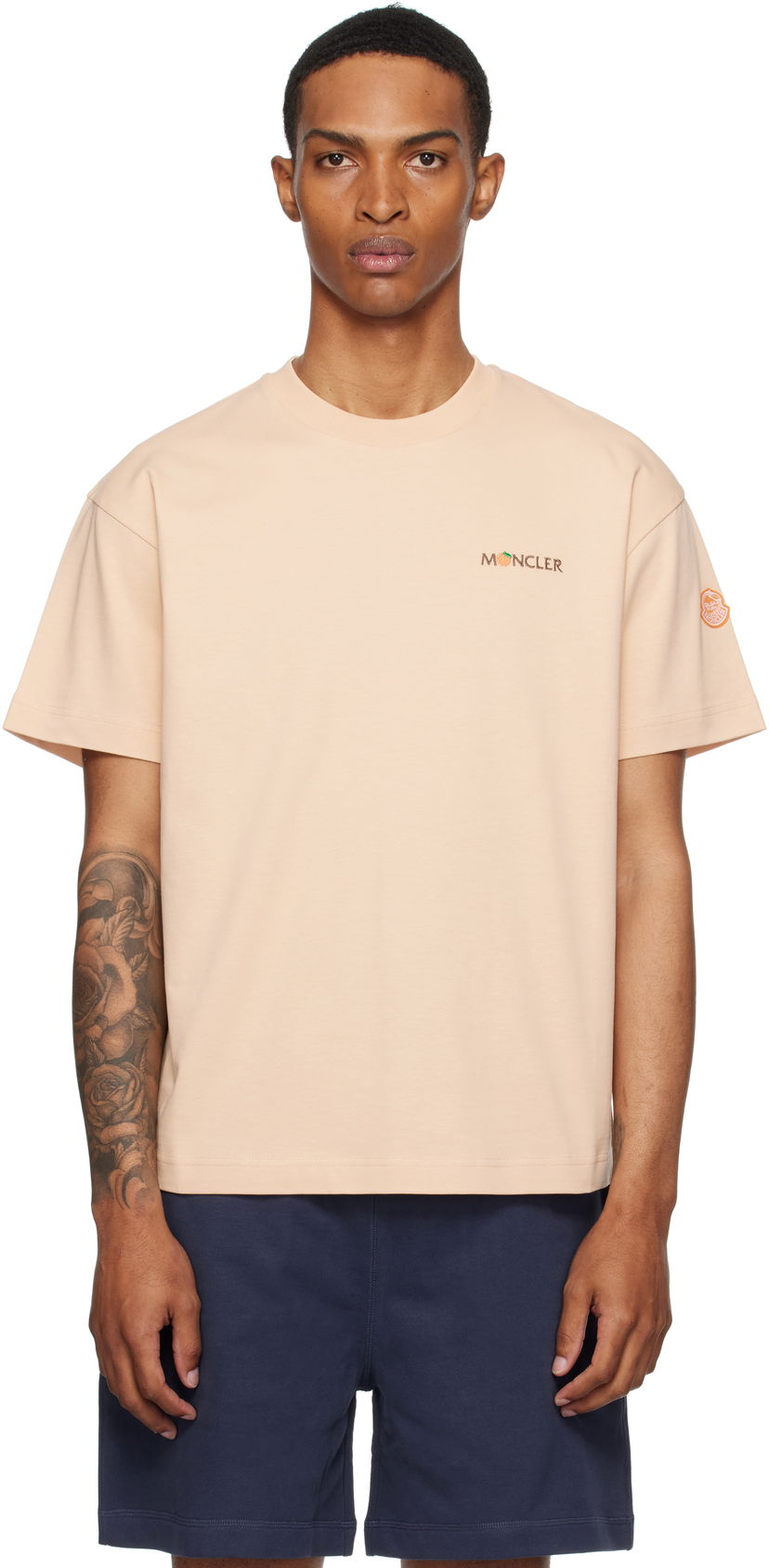 Majica kratkih rukava Moncler Moncler Genius x Gilga Farm Short Sleeve T-Shirt Bež | K24028C0000589AZ9