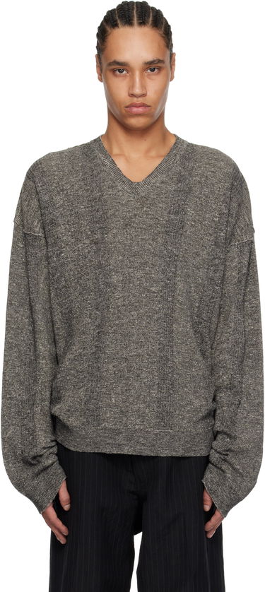 Džemper Maison Margiela Maison Margiela V-Neck Sweater Siva | S50HN0012 M13097, 0