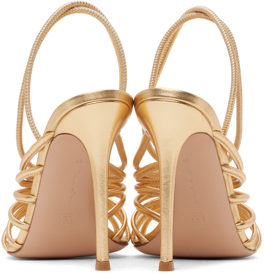 Tenisice i cipele Gianvito Rossi Hellen Square Toe Heeled Sandals Metalik | G32488-15RIC-NPS, 1