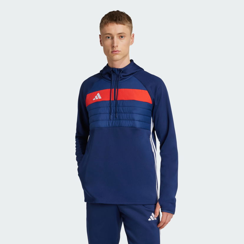Dukserice adidas Performance Tiro 25 Essentials Winterized Training Top Plava | JN9467