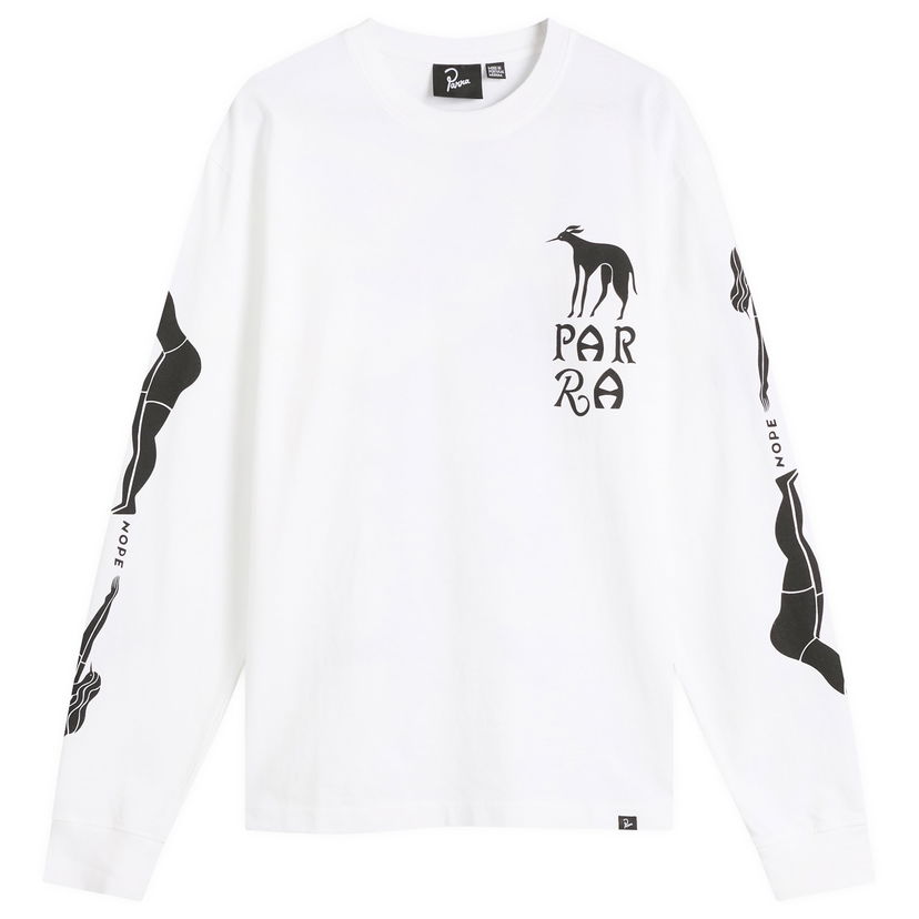 Majica kratkih rukava By Parra Parra Dog Training Graphic Long Sleeve T-Shirt Bijela | 54110-WHT