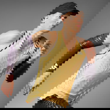 Majica bez rukava adidas Performance Adizero Running Žuta | IW6107, 0