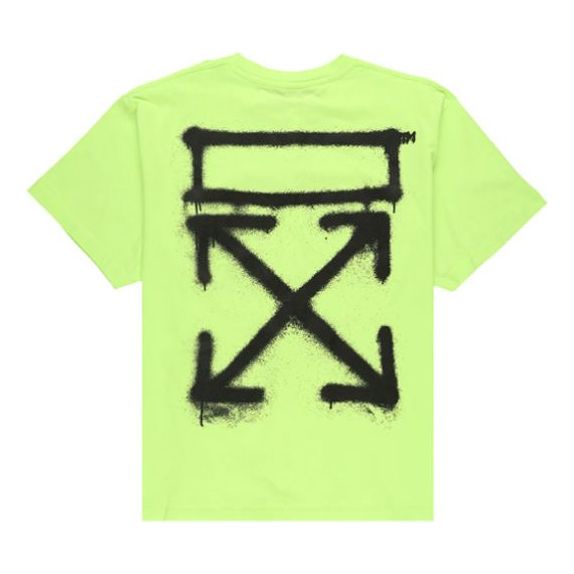 Majica kratkih rukava Off-White Virgil Abloh Spray Painting Oversize T-Shirt Zelena | OMAA038R201850156210