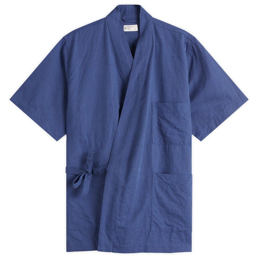 Košulja Universal Works Kyoto Work Shirt, Size Large Plava | P32047-BLU