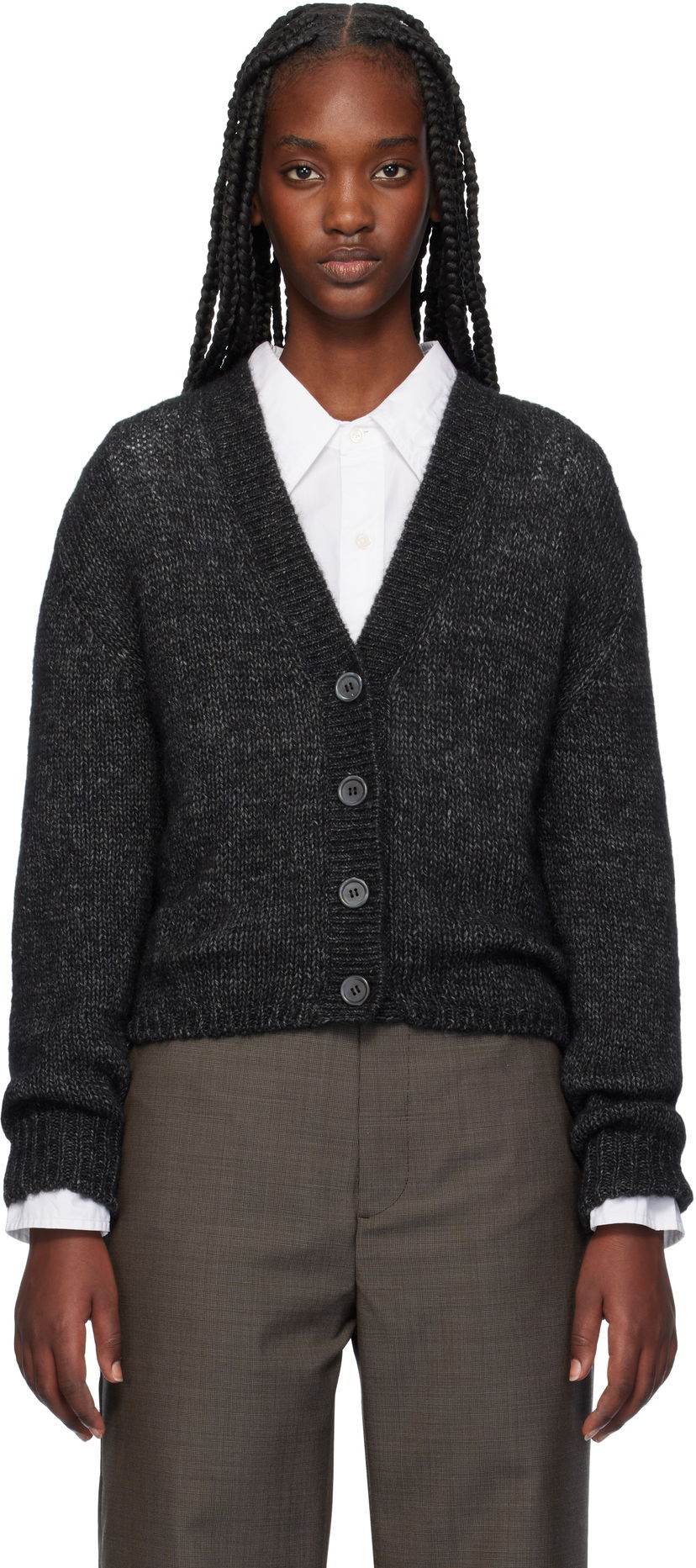 Džemper OUR LEGACY Academy Knit Cardigan Crna | W4243AP