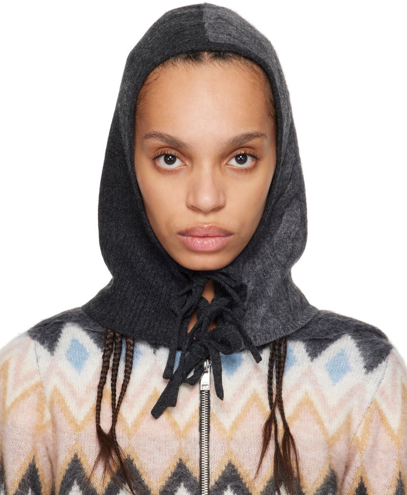 Džemper GANNI GANNI Cashmere Blend Knit Balaclava Hood Višebojno | A6483