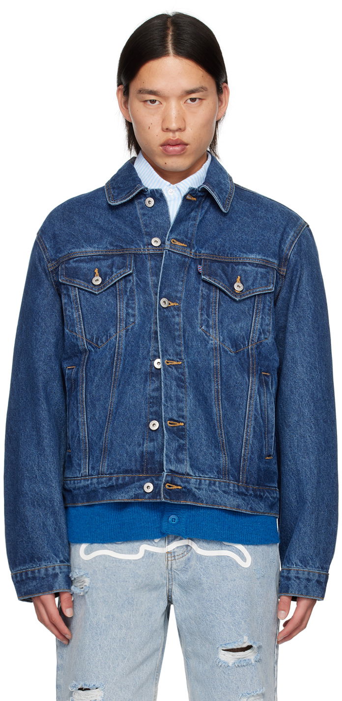 Jakna BBC IceCream ICECREAM Running Dog Denim Jacket Plava | ICD006