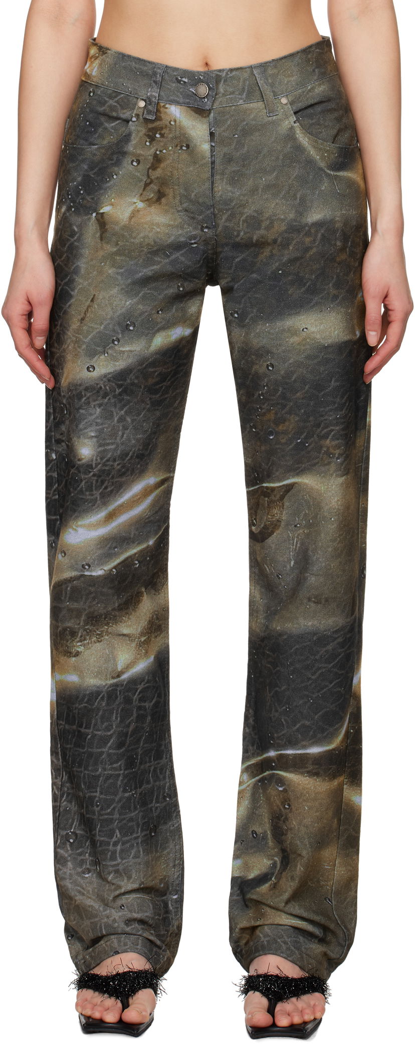 Jeans Serapis Serapis Golden Hour Fitted Jeans Smeđa | SS25_DE_1F