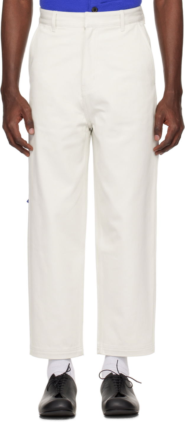 Hlače ADER ERROR Patch Trousers Bijela | BMSGFYBT0101IV